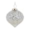 Silver Textured Mercury Glass Ornament Set